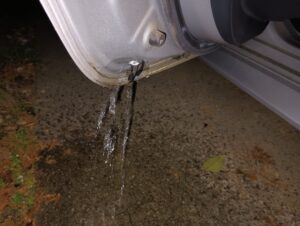 corolla door water leak